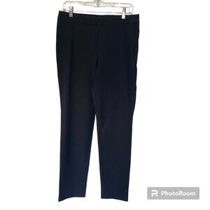 LANDS'END Women's Black Mid Rise Slim Leg Dress Pants